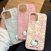 Hello Kitty & Kuromi Y2K Leather Case for iPhone